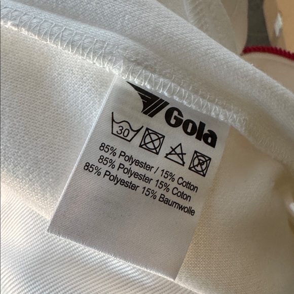 Gola White Jacket with Red Accents - Picture 4 of 9